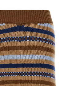 Alanui Sweet Winter Skirt Gold