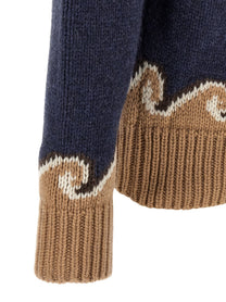 Alanui Sweet Winter Sweater Blue