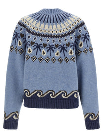 Alanui Sweet Winter Sweater Blue