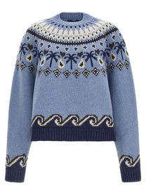 Alanui Sweet Winter Sweater Blue