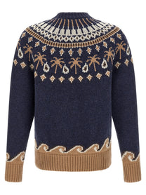 Alanui Sweet Winter Sweater Blue