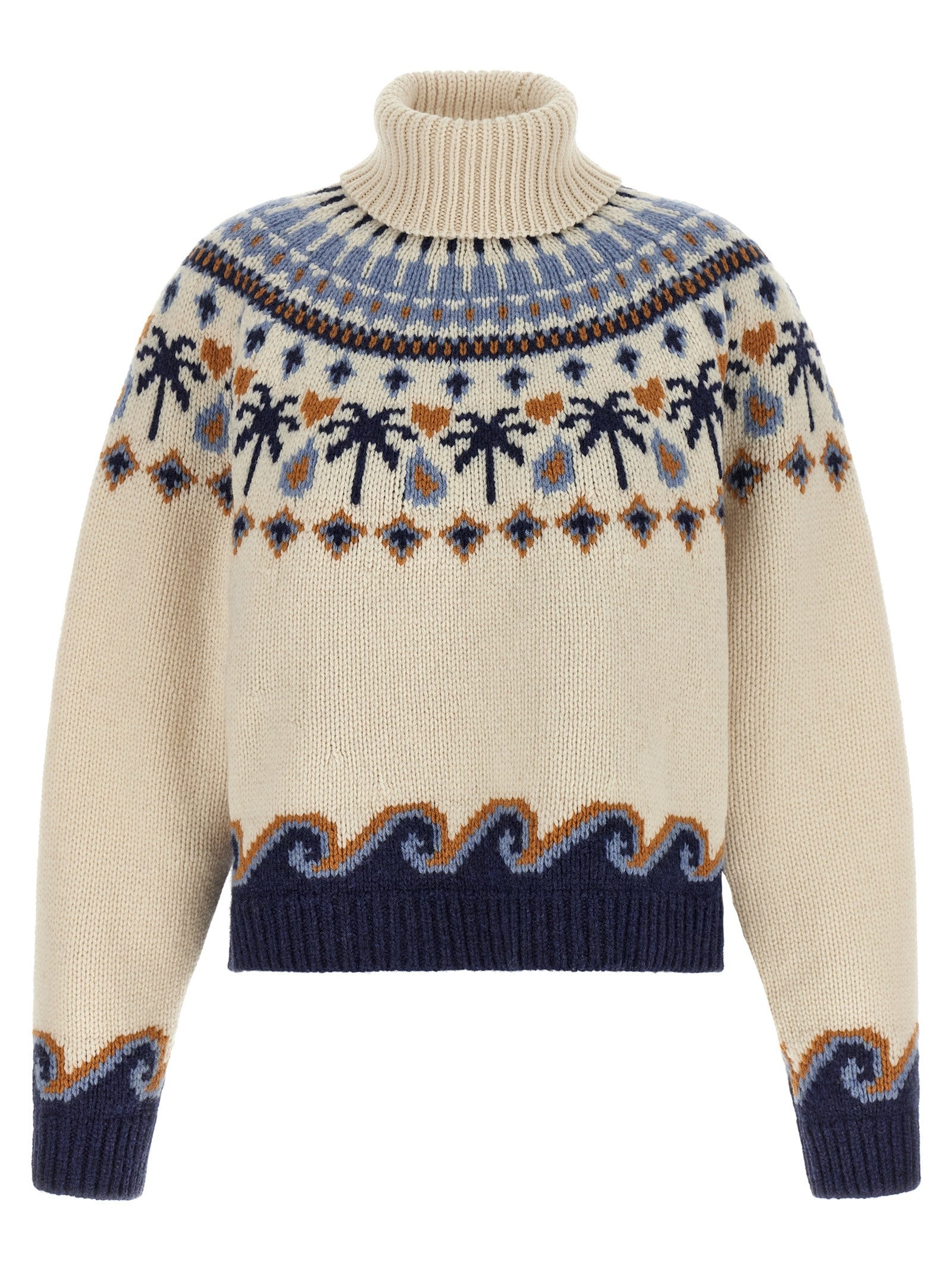 Alanui Sweet Winter Turtleneck Sweater Gold