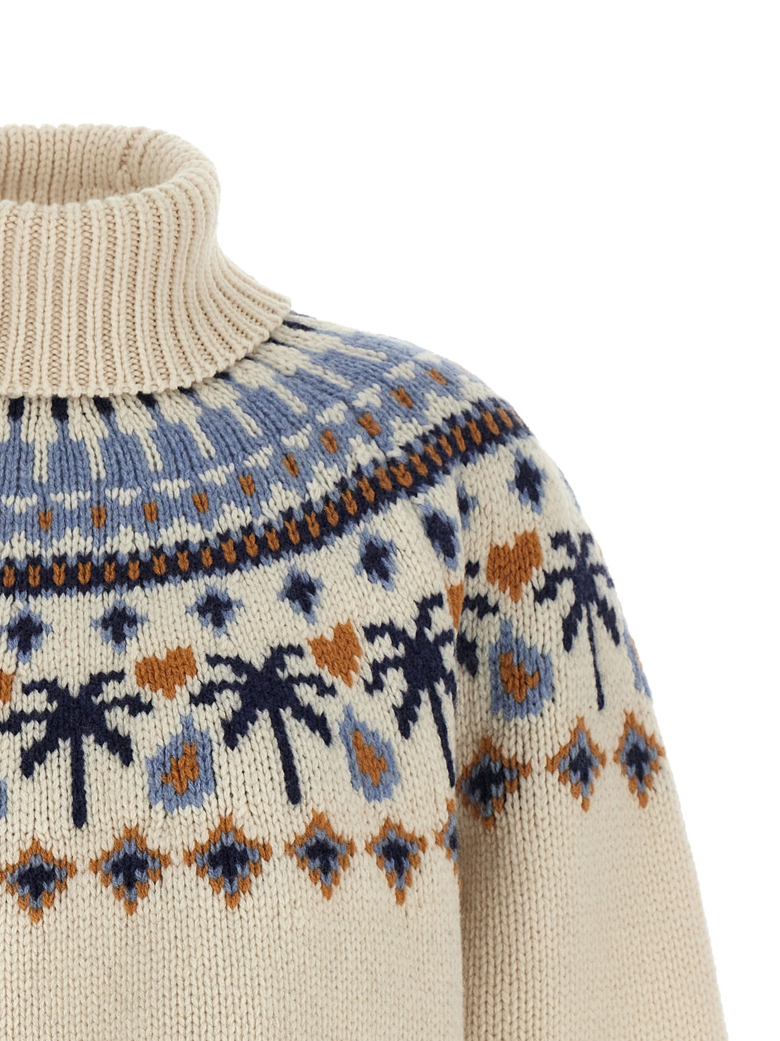 Alanui Sweet Winter Turtleneck Sweater Gold
