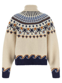 Alanui Sweet Winter Turtleneck Sweater Gold