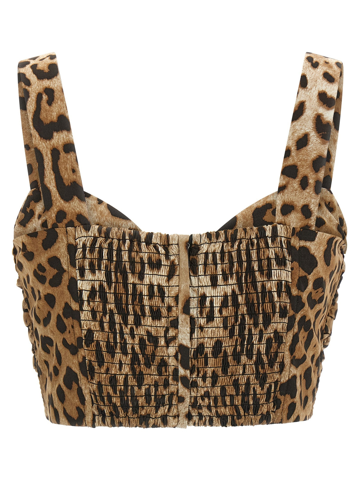 Dolce &amp; Gabbana Sweetheart Neckline Top Brown, view 2