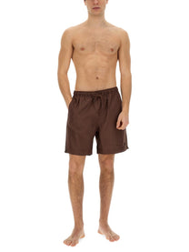 Fred Perry Men's Swimsuit Brown