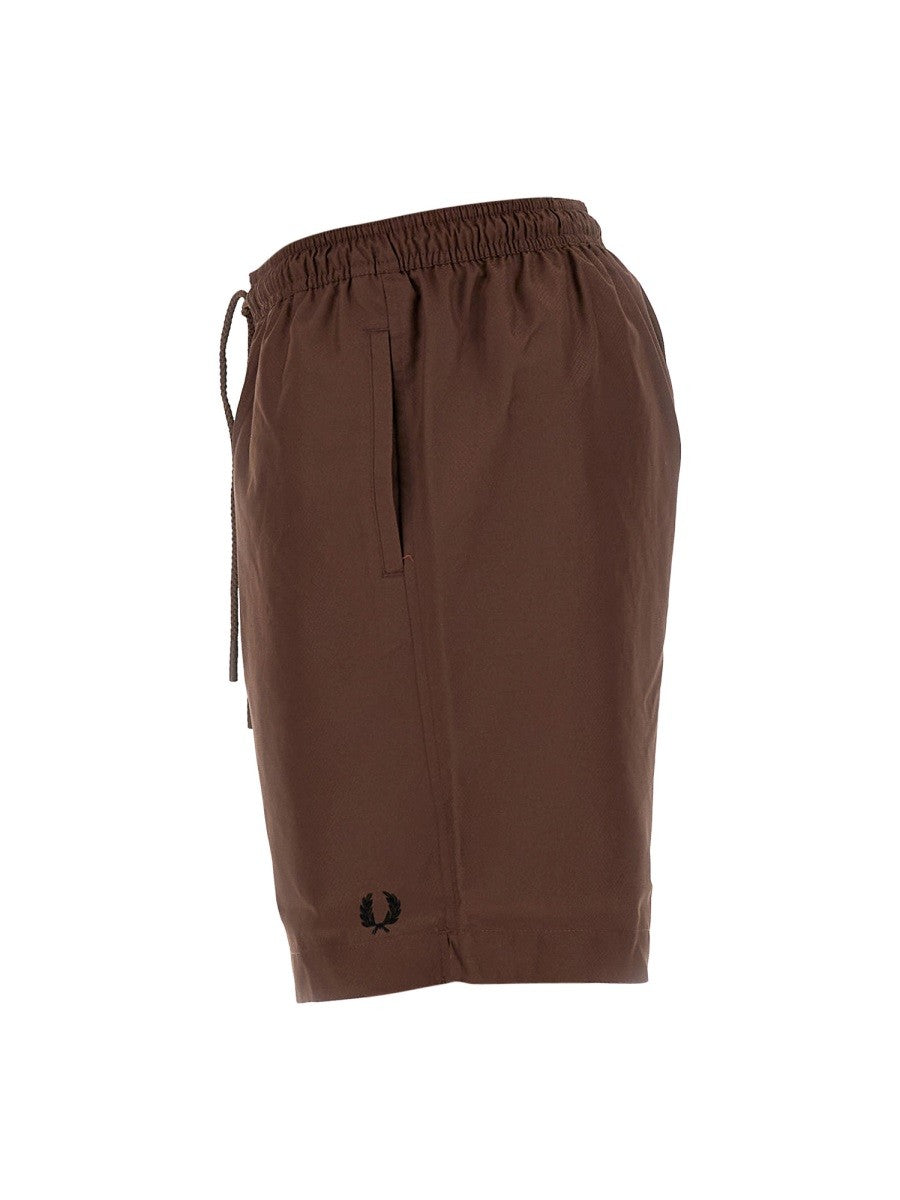 Fred Perry Men's Swimsuit Brown