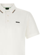 HUGO BOSS Swing Paddy Polo Shirt White, view 3