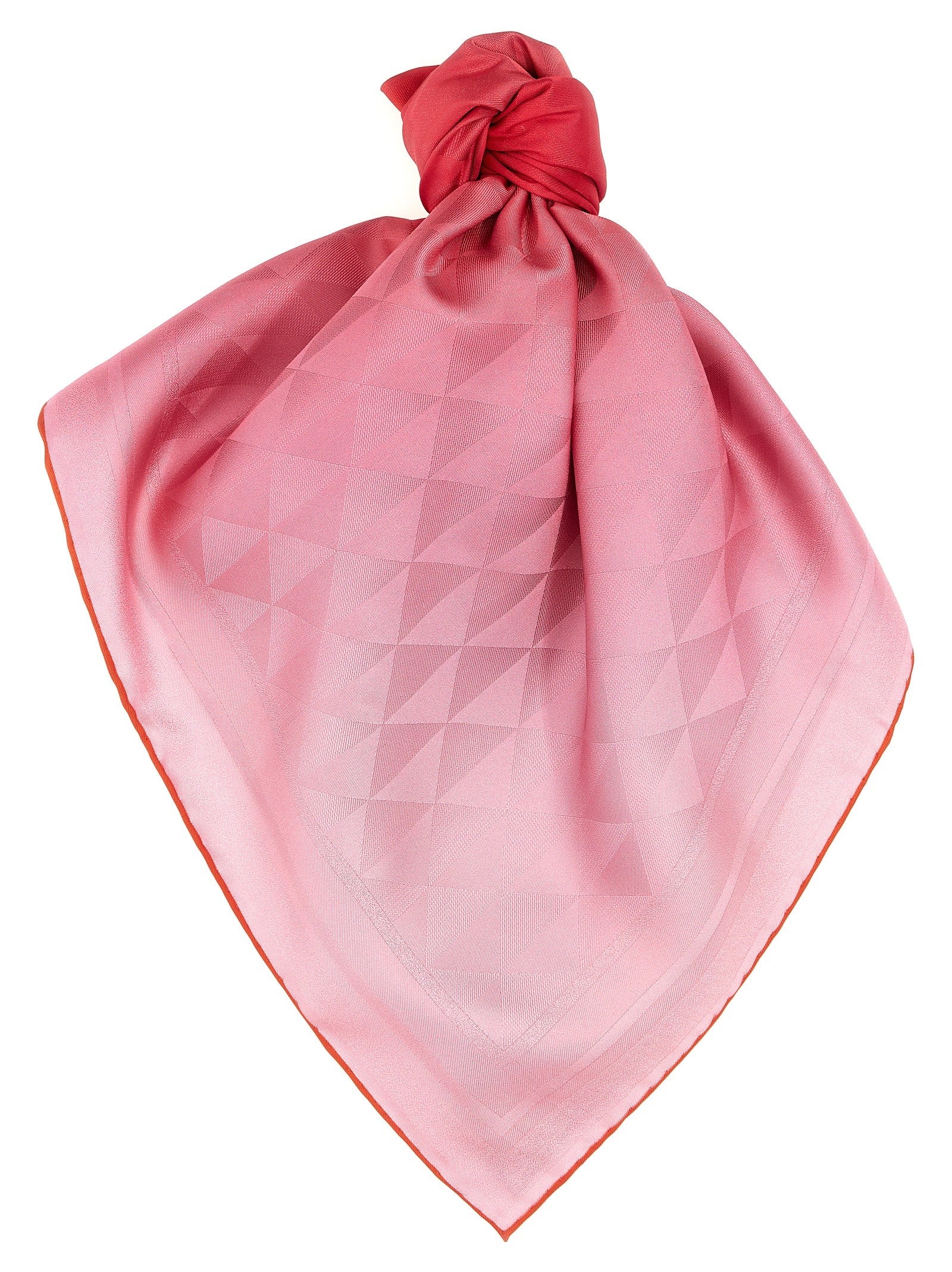 PRADA Symbole Print Scarf Red