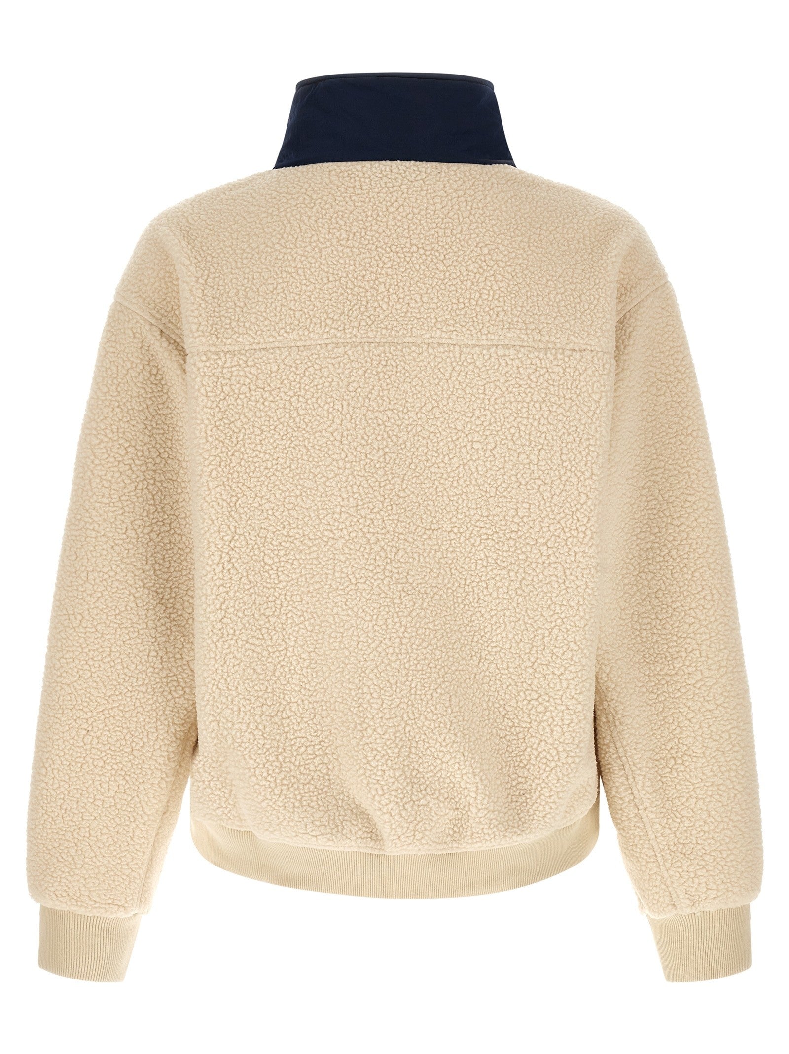 Entire Studios System Half Zip Fleece Fleece Sweatshirt Beige