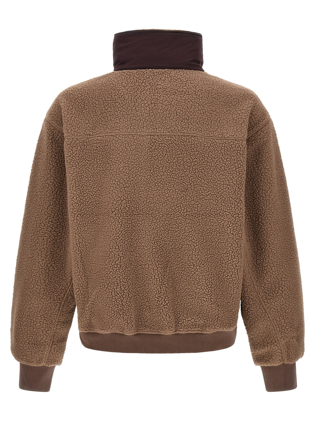Entire Studios System Half Zip Fleece Fleece Sweatshirt Brown, view 2