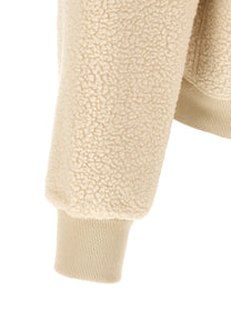 Entire Studios System Half Zip Fleece Fleece Sweatshirt Beige