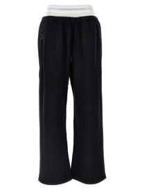 T BY ALEXANDER WANG - T BY ALEXANDER WANG - ’Wide Leg W/ Logo Elastic Exposed Brief’ joggers - Women’s Pants