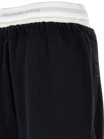 T BY ALEXANDER WANG - T BY ALEXANDER WANG - ’Wide Leg W/ Logo Elastic Exposed Brief’ joggers - Women’s Pants