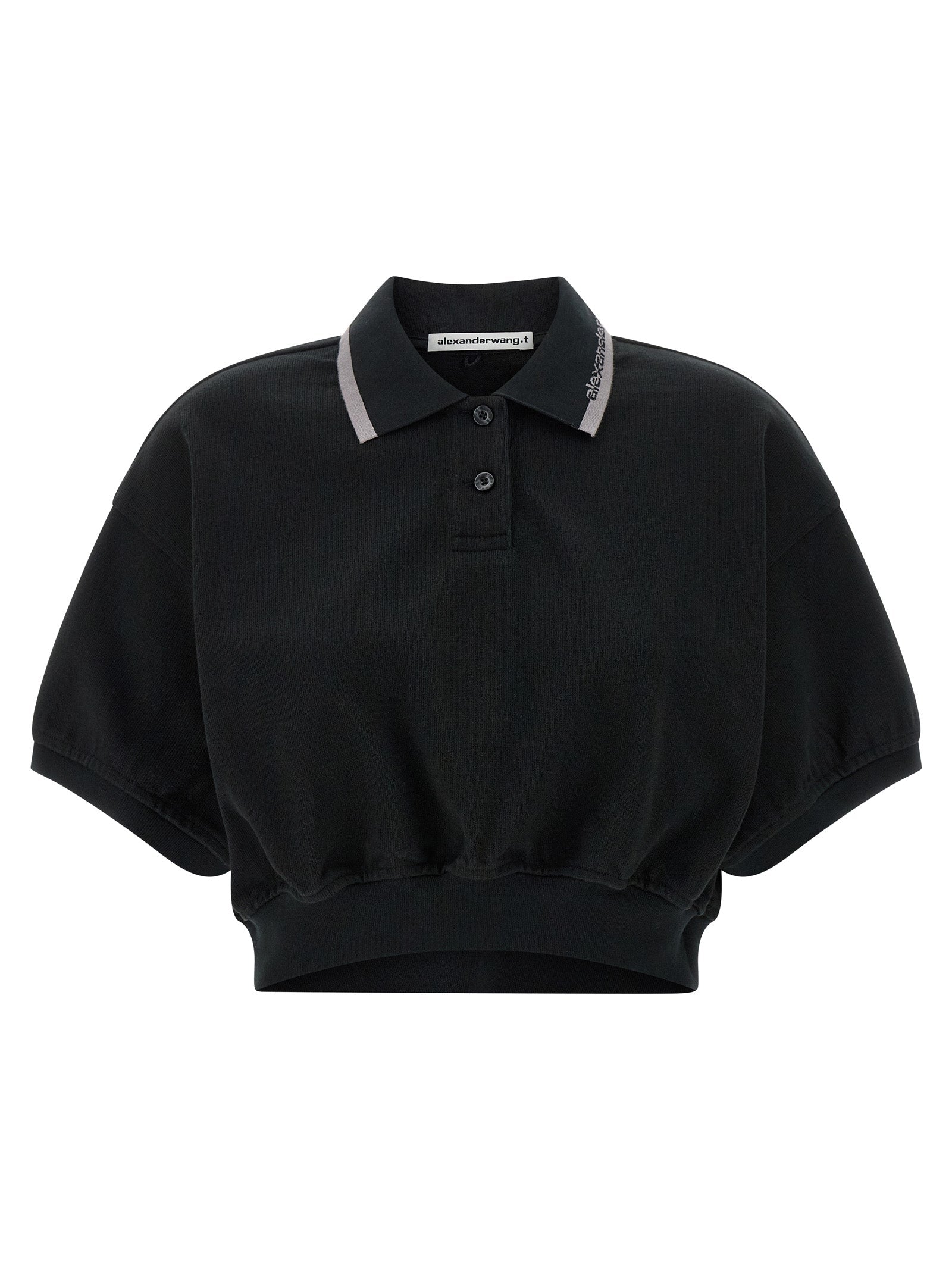 T BY ALEXANDER WANG - T BY ALEXANDER WANG - Intarsia collar polo shirt - Women’s Tops