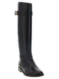 Tory Burch Lock Boots Black