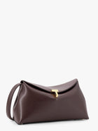 Toteme Women's Lock Clutch Leather Crossbody Bag Brown, view 3