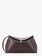 Toteme Women's Lock Clutch Leather Crossbody Bag Brown