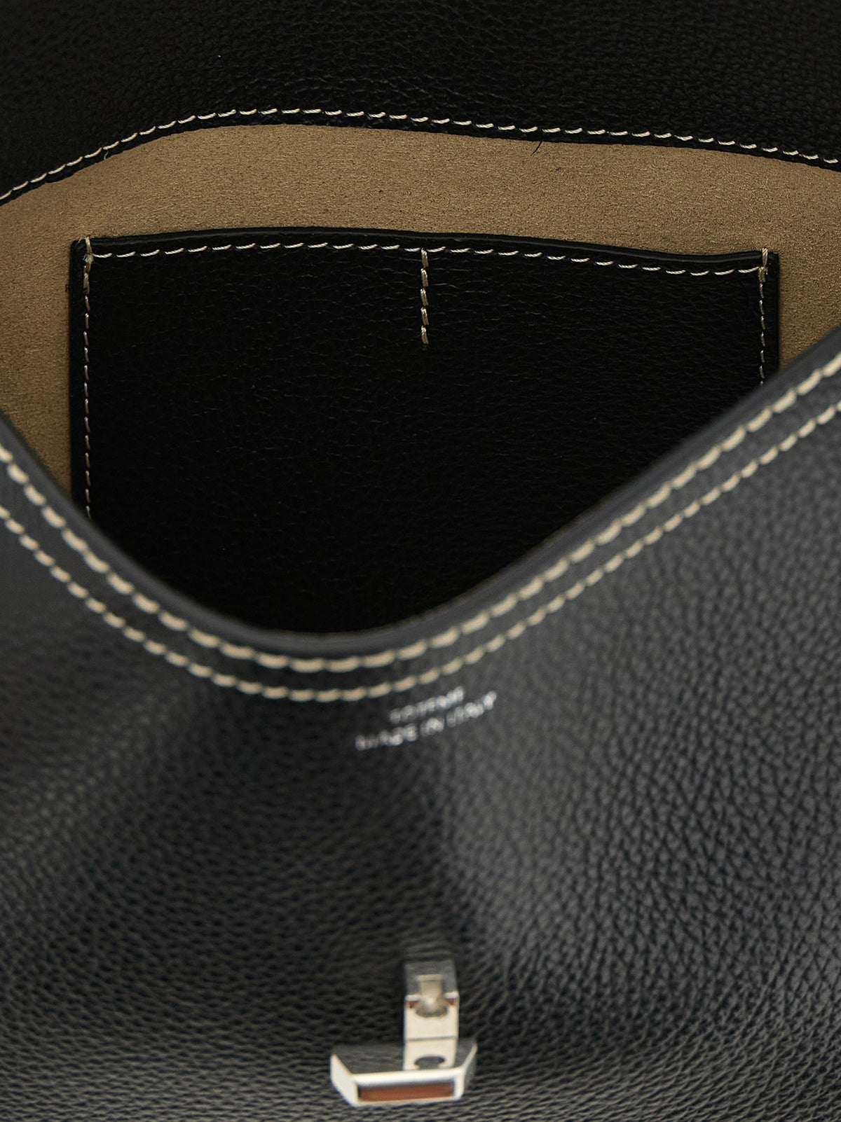 Toteme Lock Clutch Black