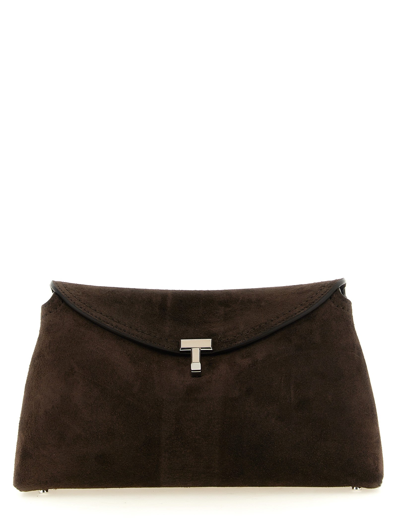 Toteme Lock Clutch Brown