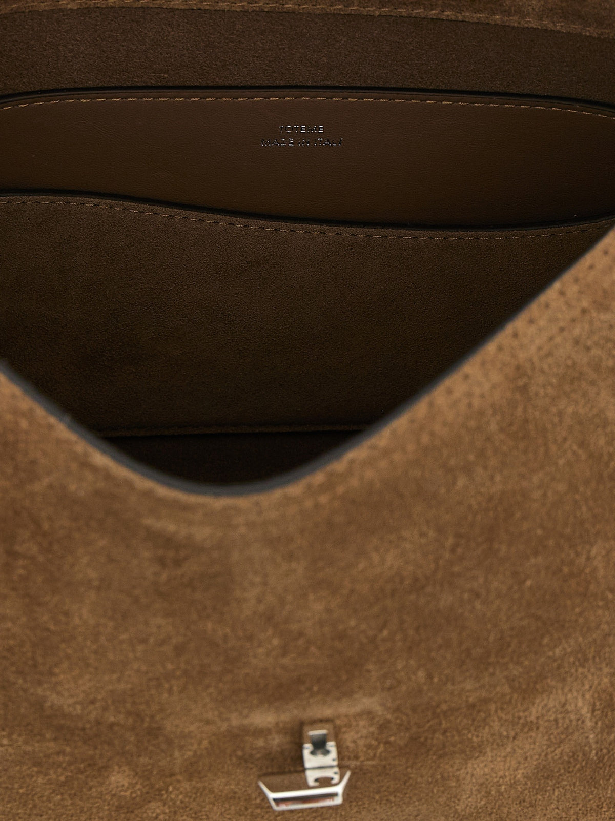 Toteme Lock Handbag Brown