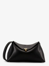 Toteme Women's Lock Leather Clutch Black