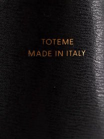 Toteme Women's Lock Leather Clutch Black