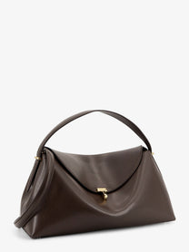 Toteme Women's Lock Leather Handbag Brown, view 4