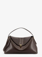 Toteme Women's Lock Leather Handbag Brown
