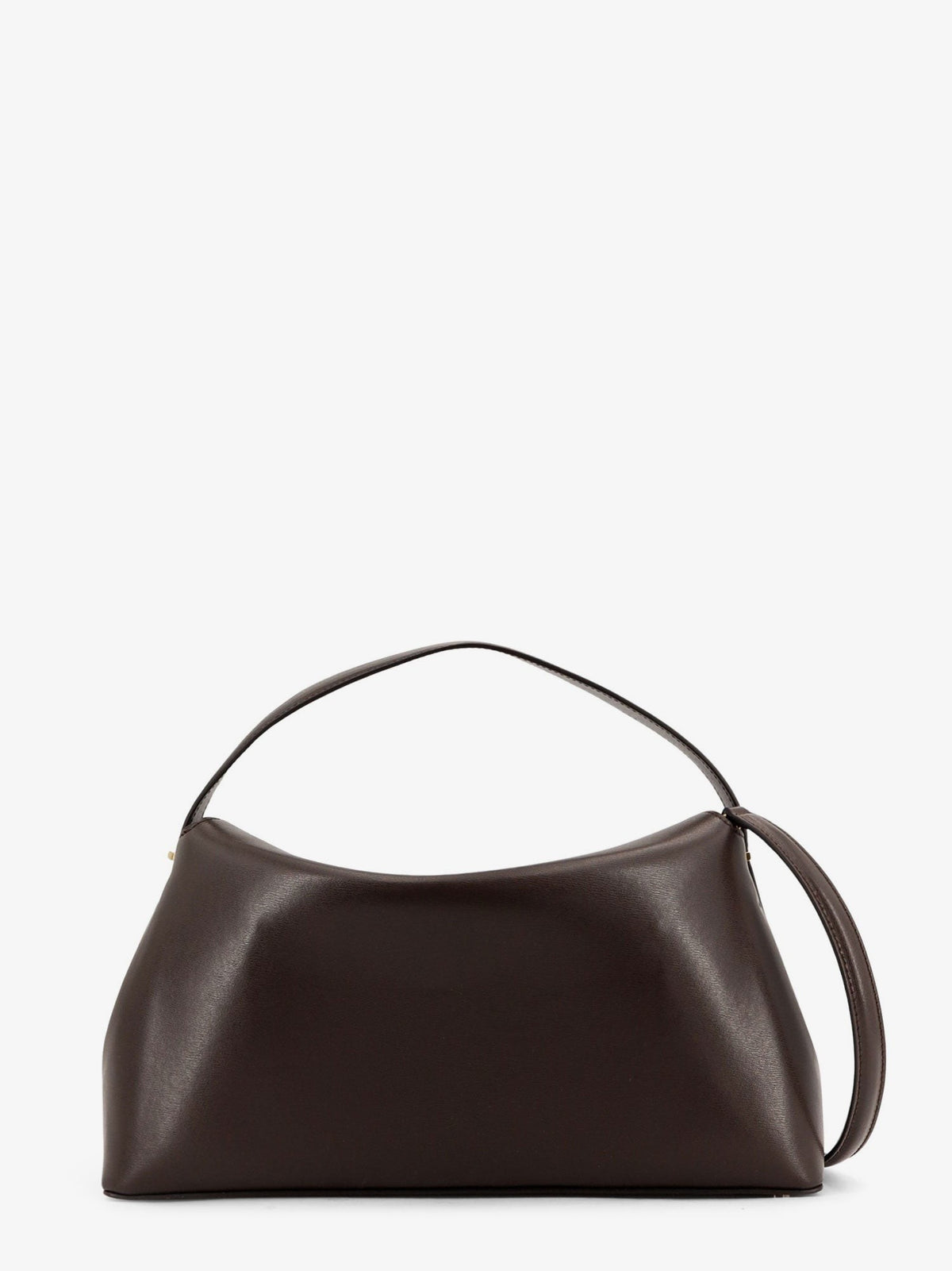Toteme Women's Lock Leather Handbag Brown, view 3