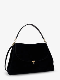 Toteme Women's Lock Leather Handbag Black