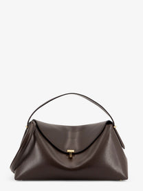 Toteme Women's Lock Leather Handbag Brown, view 2