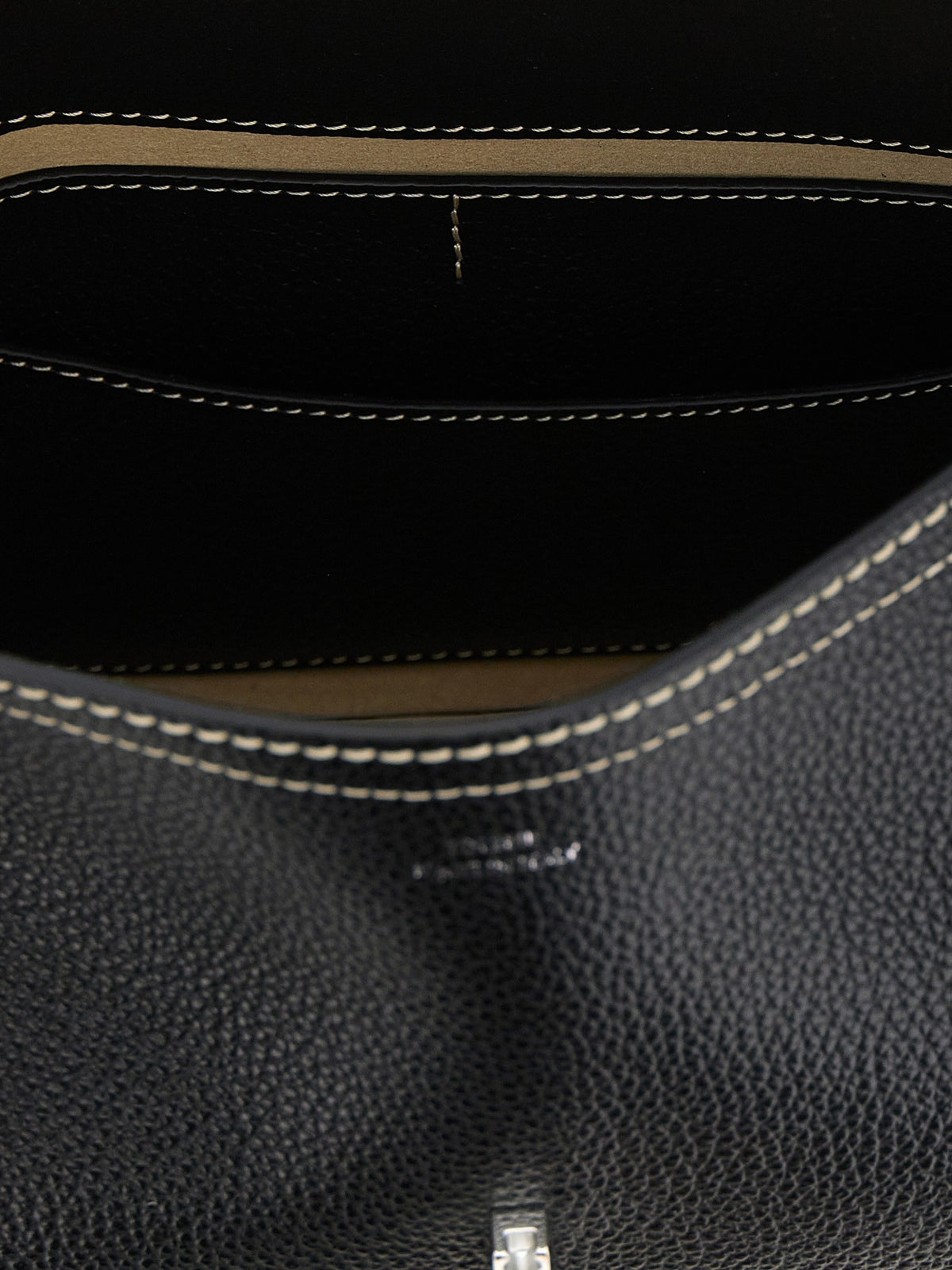 Toteme Lock Shoulder Bag Black