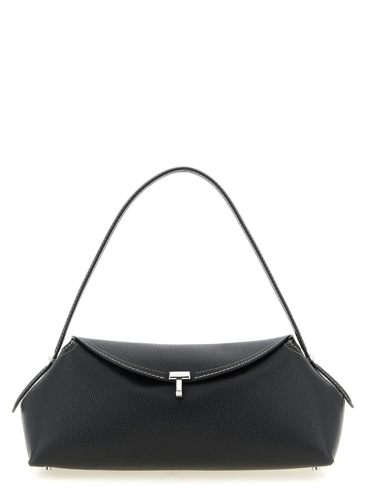 Toteme Lock Shoulder Bag Black
