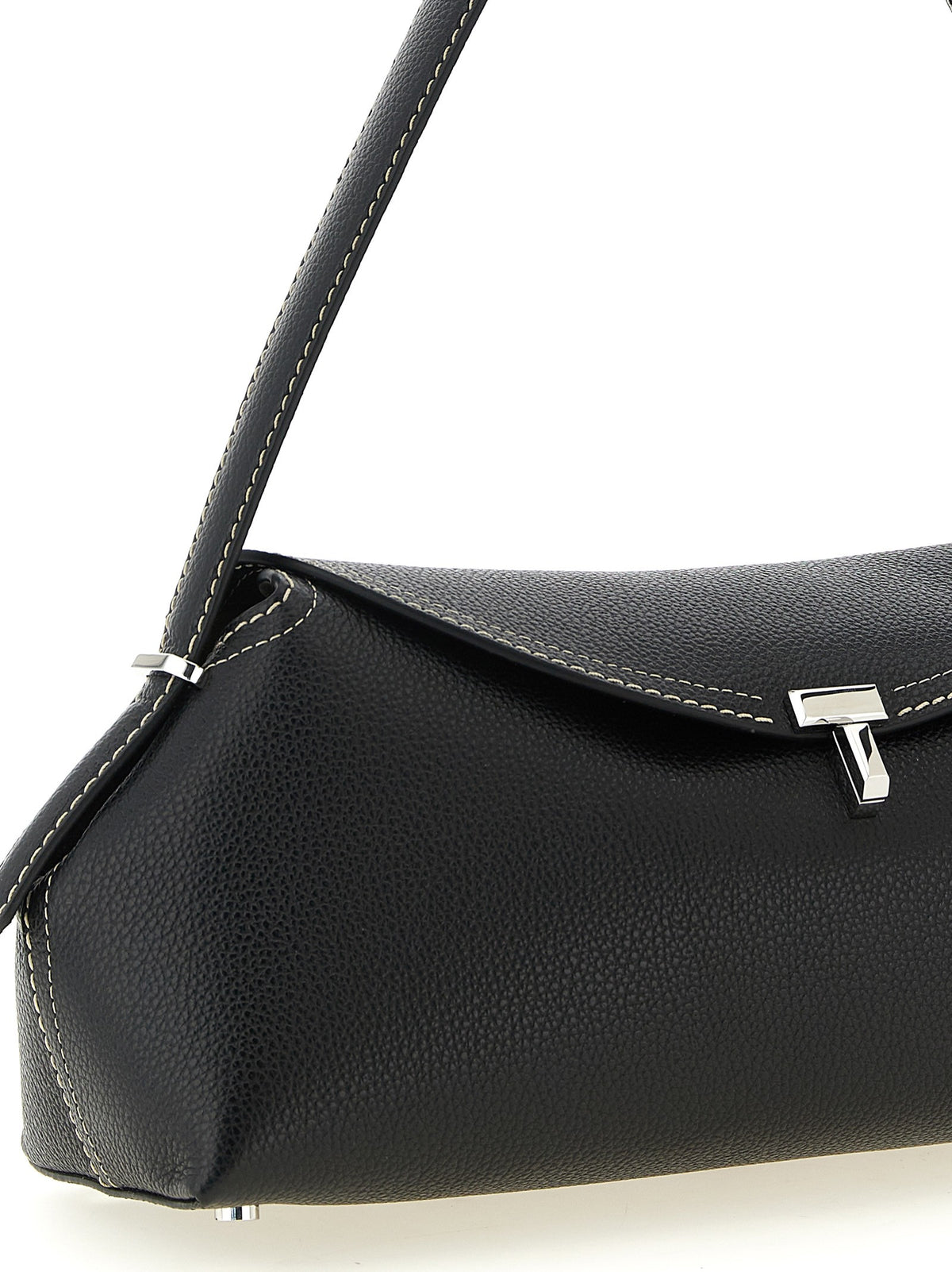 Toteme Lock Shoulder Bag Black
