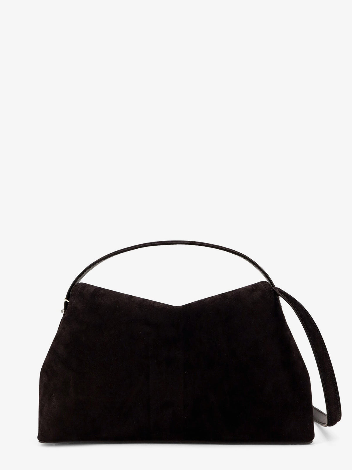 Toteme Women's Lock Suede Handbag Brown, view 2