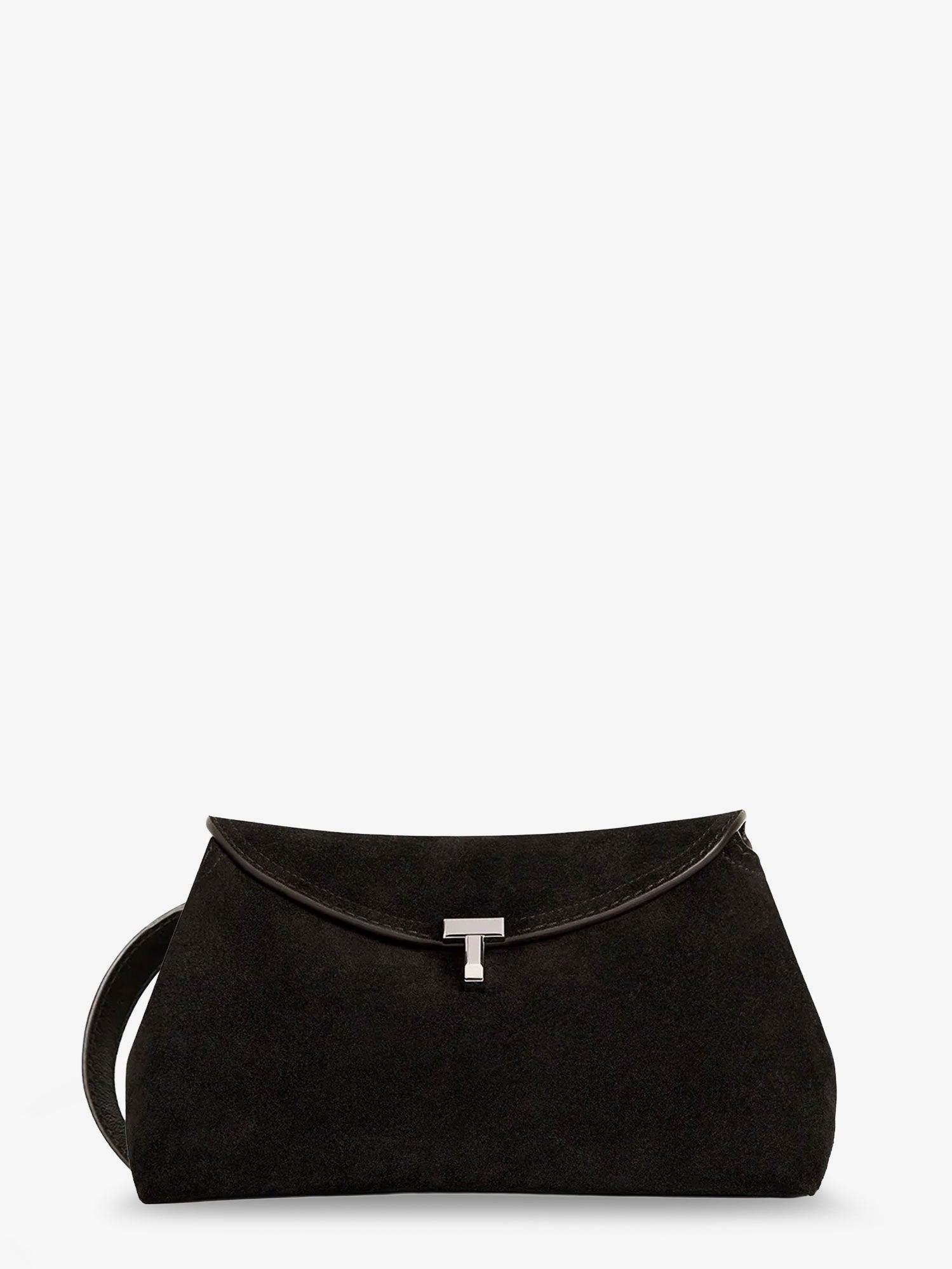 Toteme Women's Lock Suede Handbag Brown