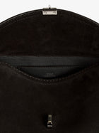 Toteme Women's Lock Suede Handbag Brown, view 4