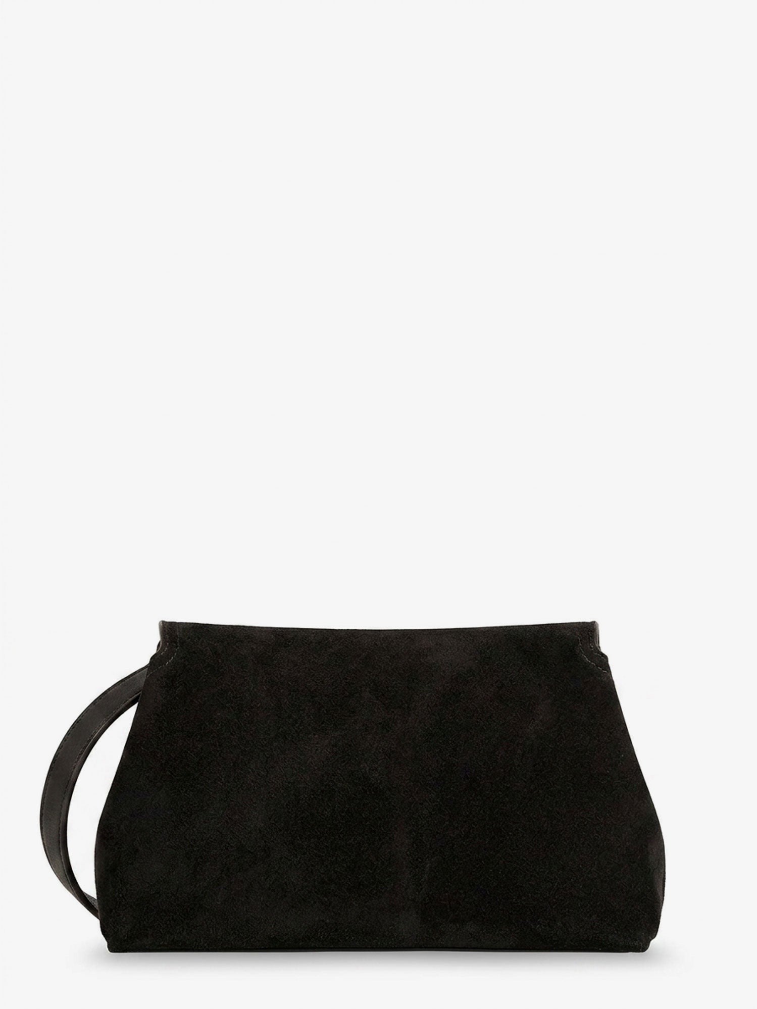 Toteme Women's Lock Suede Handbag Brown