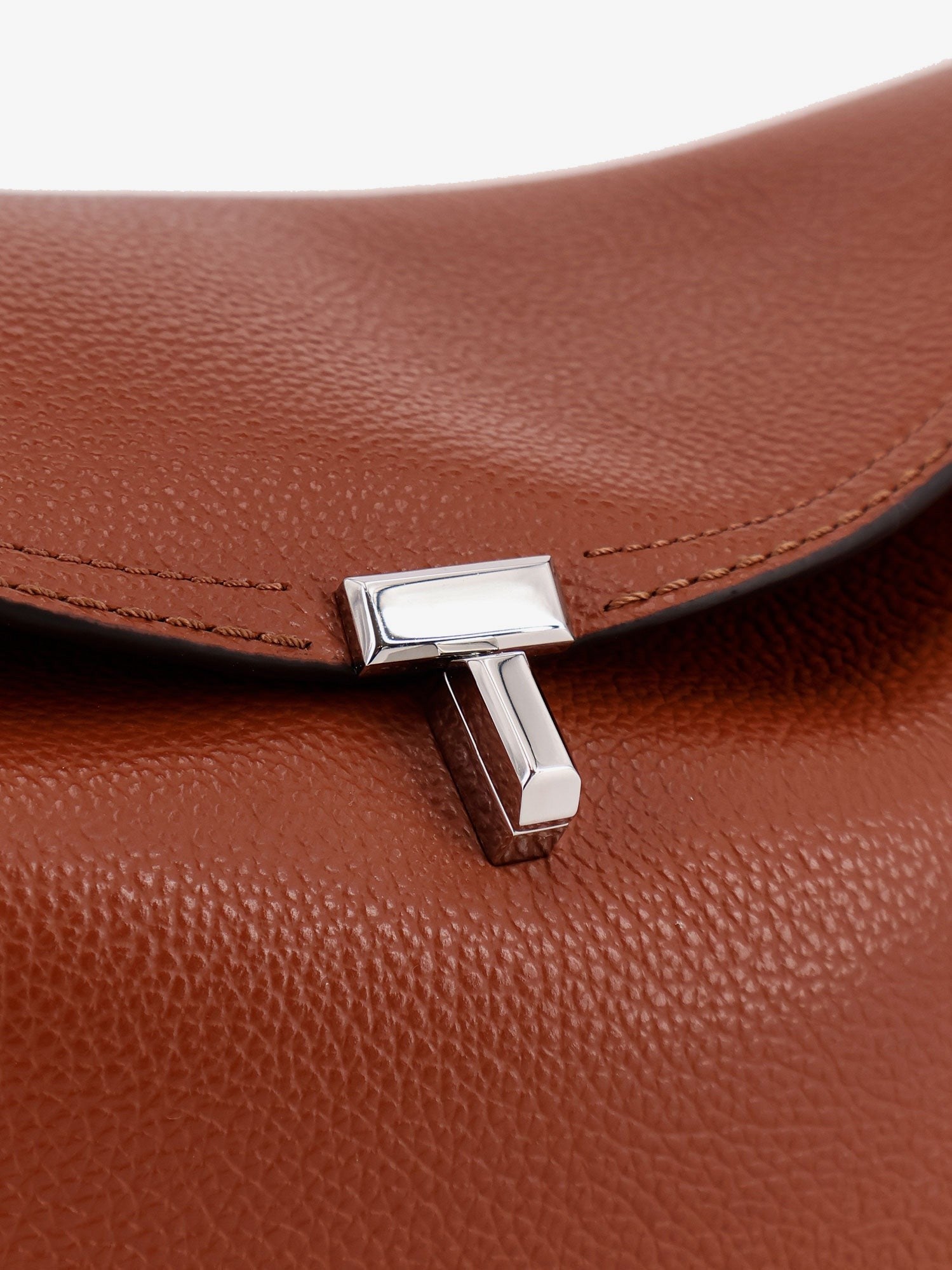 Toteme Women's Lock Suede Shoulder Bag Brown Toteme