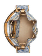 Tory Burch Women's Monogram Bucket Bag Blue, view 3