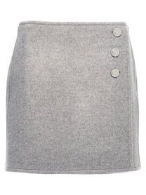 Tory Burch Monogram Skirt Grey