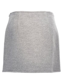 Tory Burch Monogram Skirt Grey