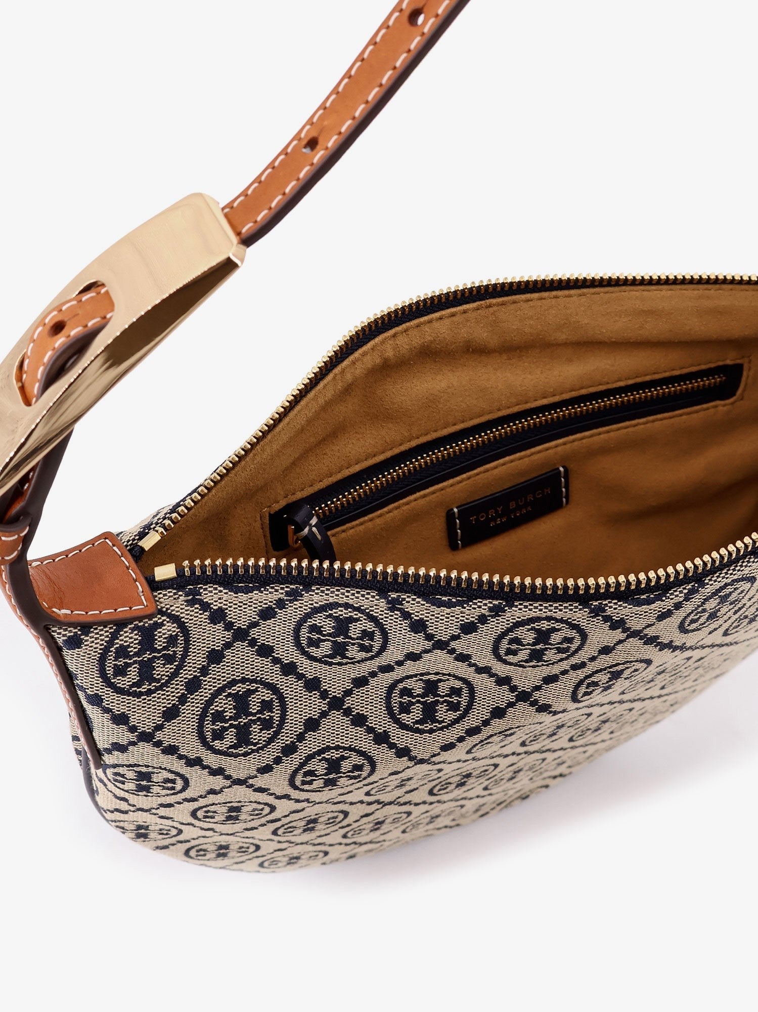 Tory Burch Women's Monogram Small Balloon Shoulder Bag Blue
