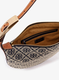Tory Burch Women's Monogram Small Balloon Shoulder Bag Blue