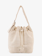 Tory Burch Women's Monogram Terry Canvas Bucket Bag White