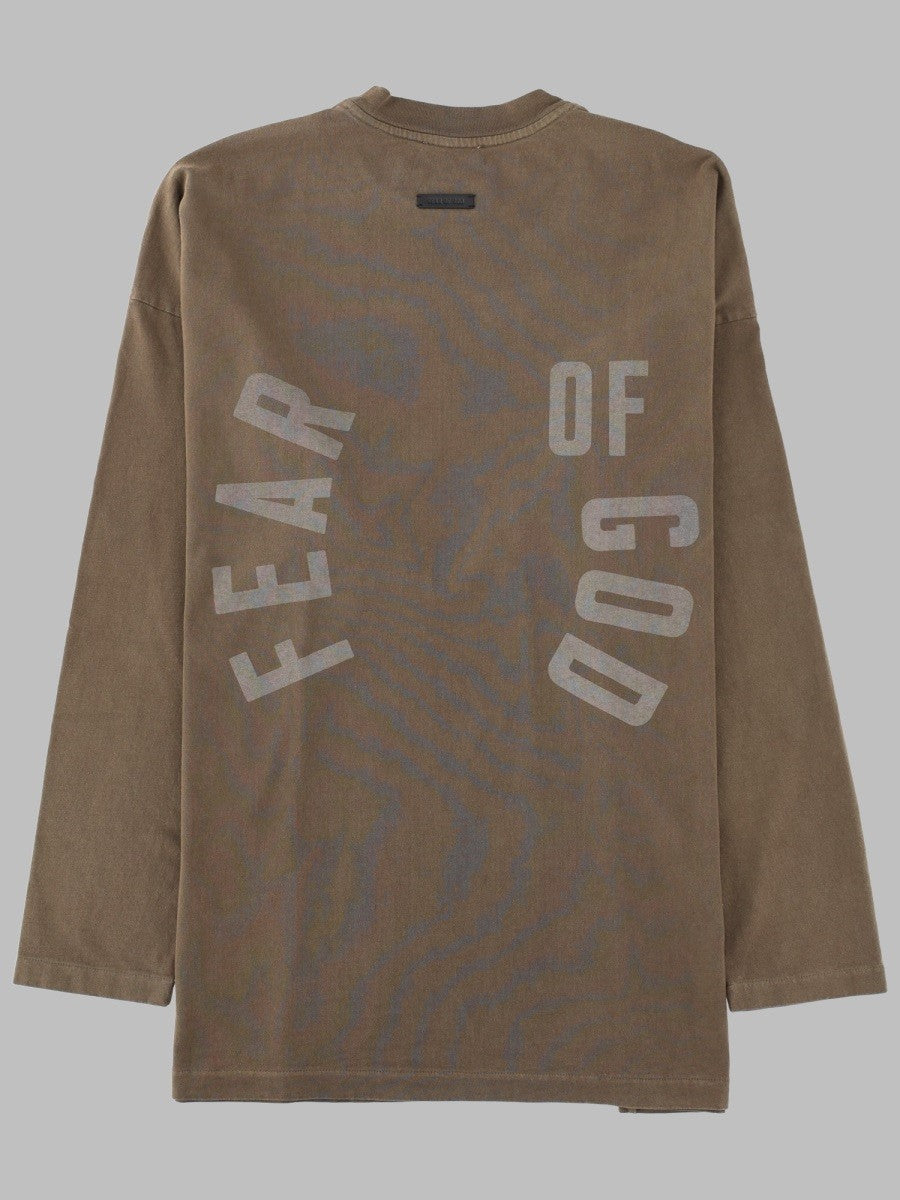 Fear Of God Men's Shirt Manica Lunga Baseball Brown