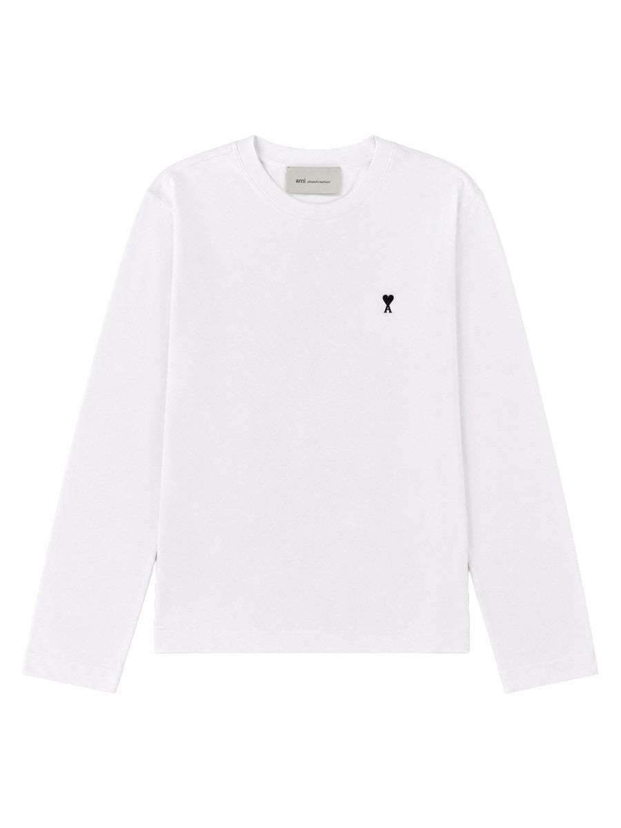 Ami Paris Men's Shirt Manica Lunga Con White