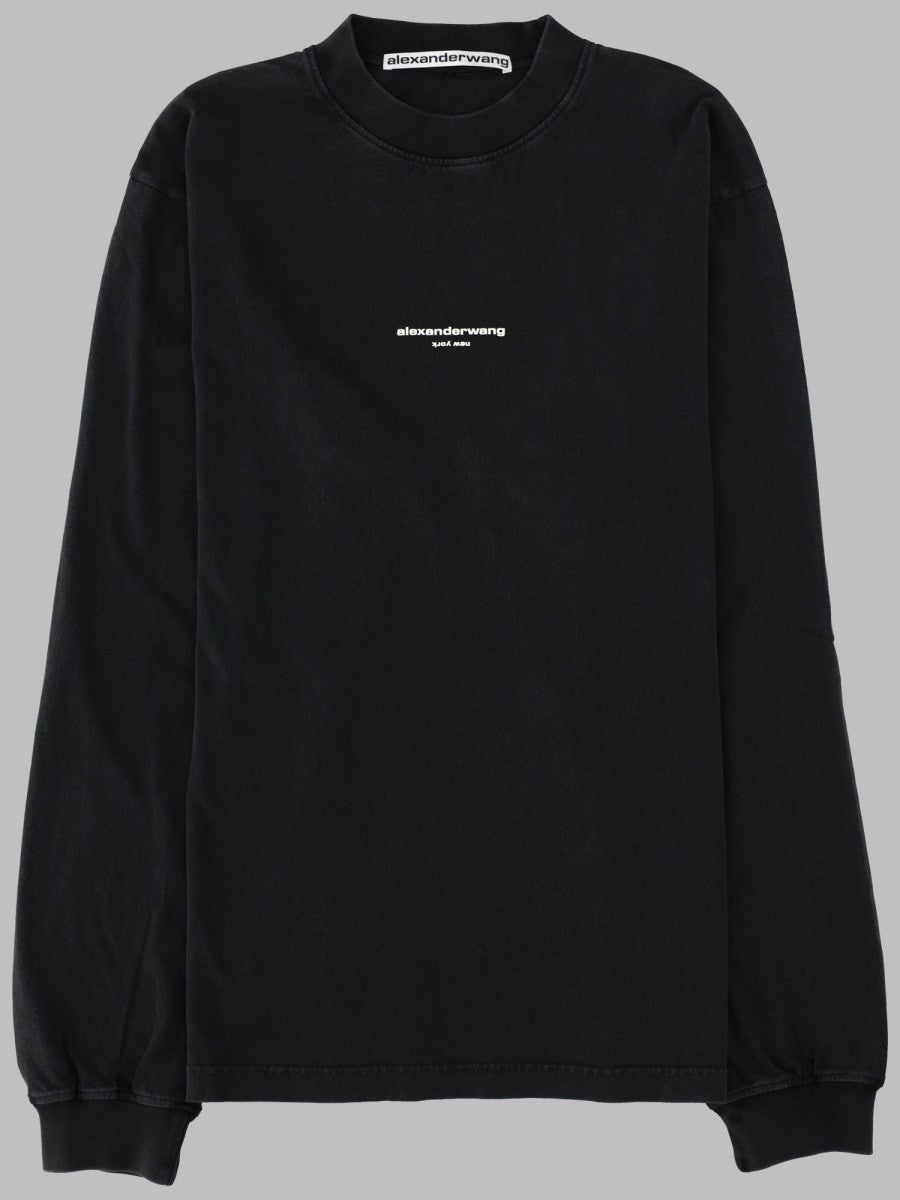 alexanderwang Women's Shirt Manica Lunga Con Black