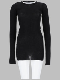 Rick Owens Women's Shirt Manica Lunga Black